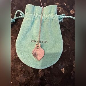 Tiffany & Co. Sterling 925, 727 5th Ave Charm Necklace, 30” Chain, Like New